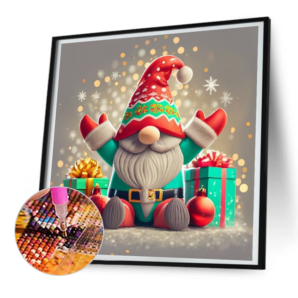 Christmas Gnome - Full Round Drill Diamond Painting 30*30CM