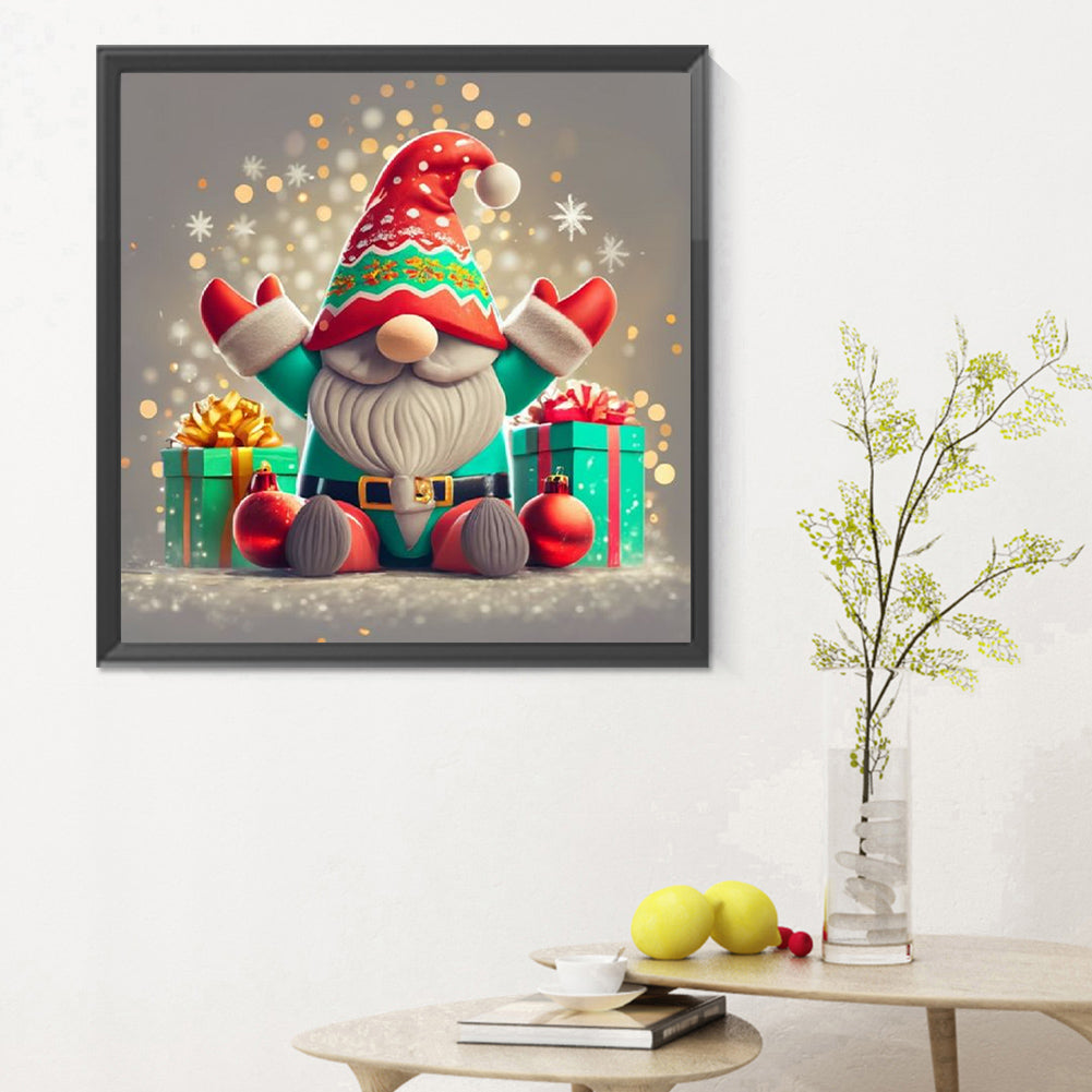 Christmas Gnome - Full Round Drill Diamond Painting 30*30CM