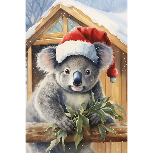 Christmas Koala - Full Round Drill Diamond Painting 40*60CM