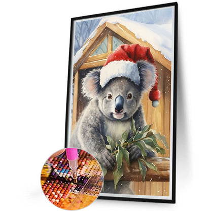 Christmas Koala - Full Round Drill Diamond Painting 40*60CM