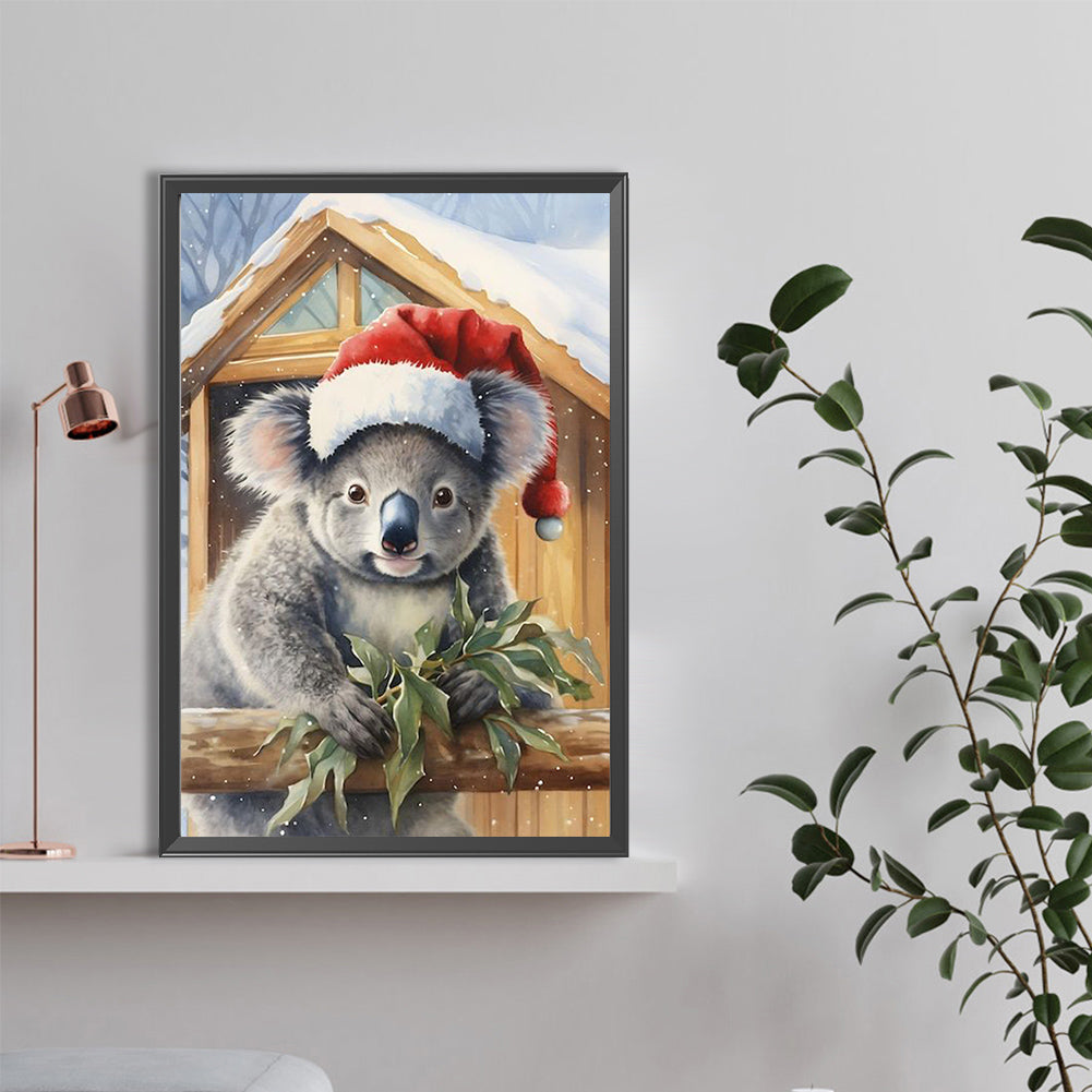 Christmas Koala - Full Round Drill Diamond Painting 40*60CM