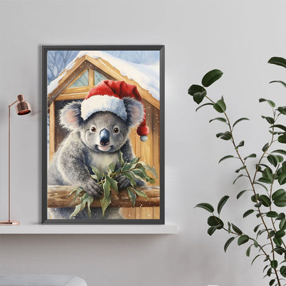 Christmas Koala - Full Round Drill Diamond Painting 40*60CM