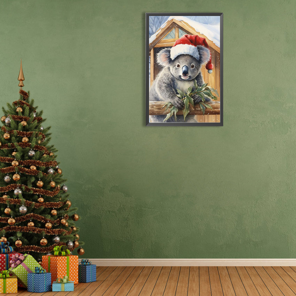 Christmas Koala - Full Round Drill Diamond Painting 40*60CM