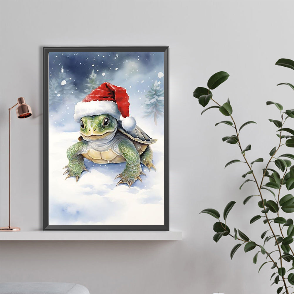 Christmas Turtle - Full Round Drill Diamond Painting 40*60CM