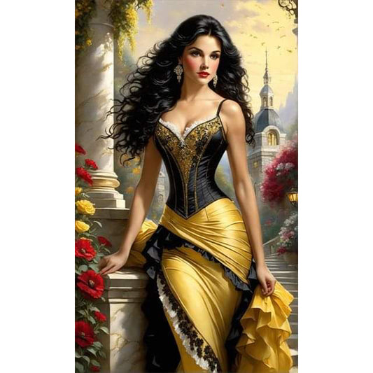 Classical Beauty - 11CT Stamped Cross Stitch 50*85CM