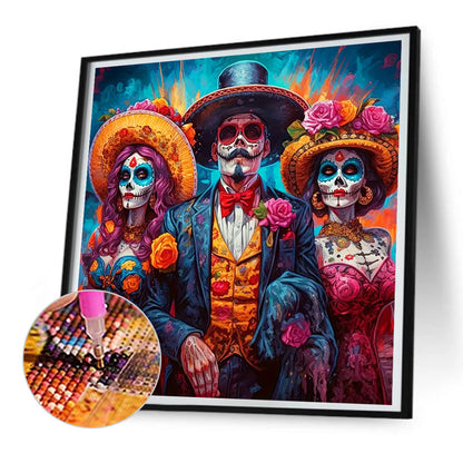 Halloween Masquerade - Full Round Drill Diamond Painting 30*30CM