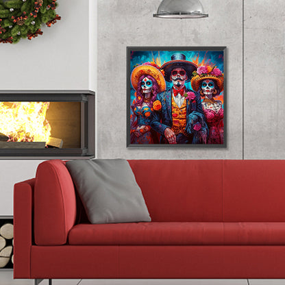 Halloween Masquerade - Full Round Drill Diamond Painting 30*30CM