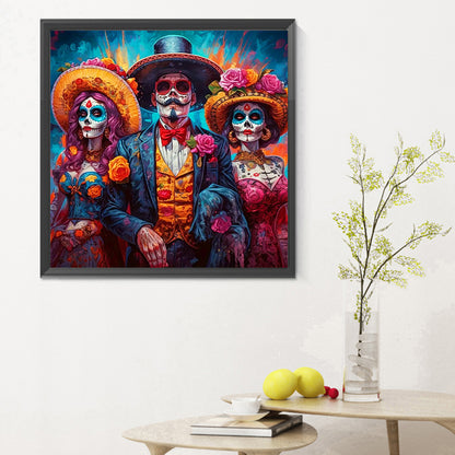Halloween Masquerade - Full Round Drill Diamond Painting 30*30CM