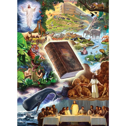 Bible - Full Round AB Drill Diamond Painting 40*55CM