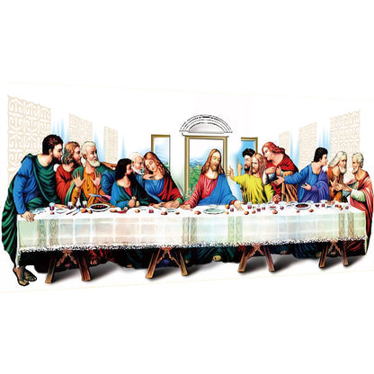 Religion-The Last Supper - Full Round Drill Diamond Painting 110*50CM