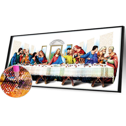 Religion-The Last Supper - Full Round Drill Diamond Painting 110*50CM