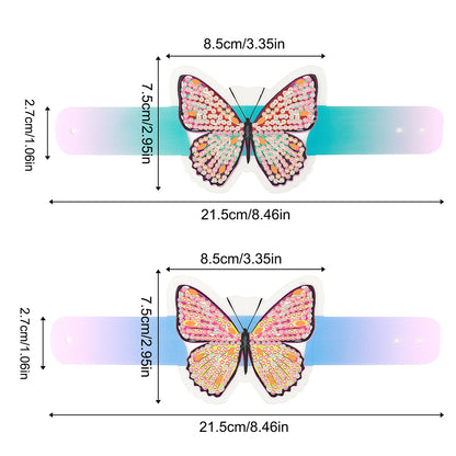 Butterfly Diamond Painting Wristbands Diamond Painting Bracelet for Kids (#1)