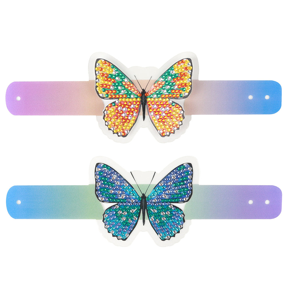 Butterfly Diamond Painting Wristbands Diamond Painting Bracelet for Kids (#2)