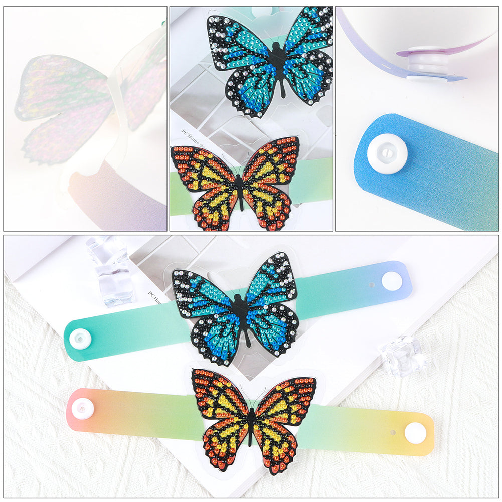 Butterfly Diamond Painting Wristbands Diamond Painting Bracelet for Kids (#3)