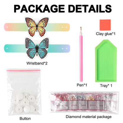 Butterfly Diamond Painting Wristbands Diamond Painting Bracelet for Kids (#3)