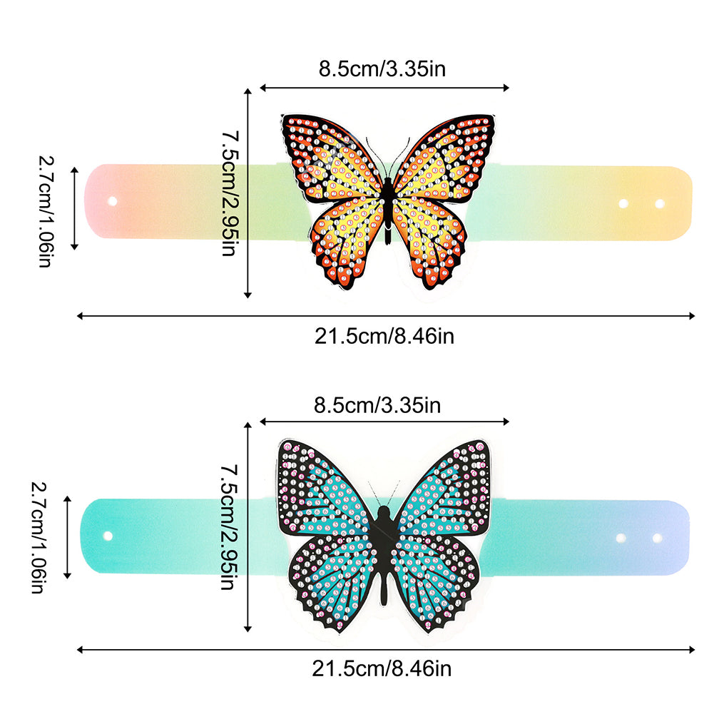 Butterfly Diamond Painting Wristbands Diamond Painting Bracelet for Kids (#3)