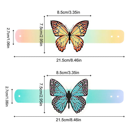 Butterfly Diamond Painting Wristbands Diamond Painting Bracelet for Kids (#3)