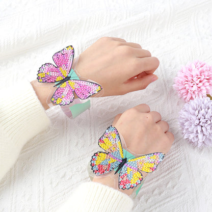 Butterfly Diamond Painting Wristbands Diamond Painting Bracelet for Kids (#4)