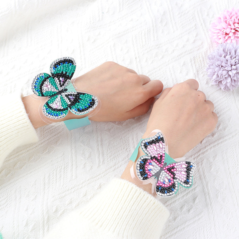 Butterfly Diamond Painting Wristbands Diamond Painting Bracelet for Kids (#5)