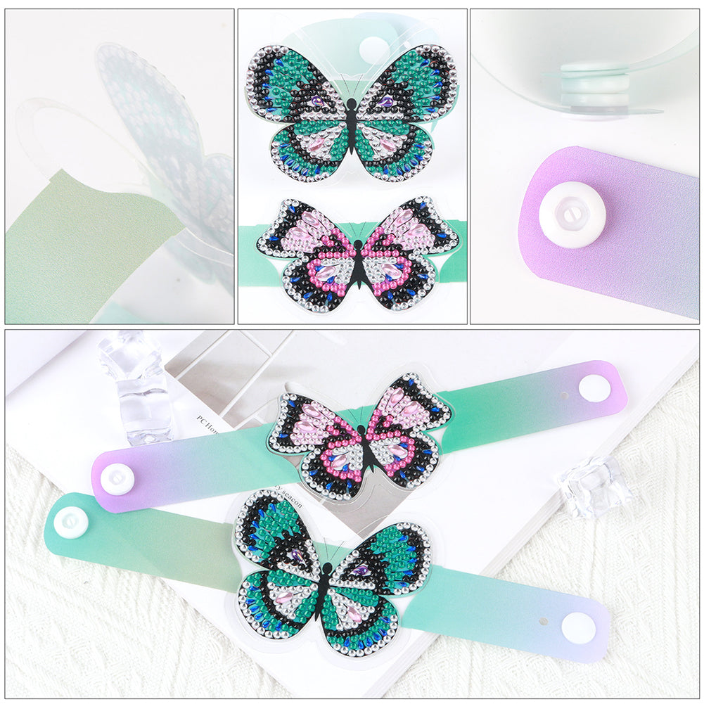 Butterfly Diamond Painting Wristbands Diamond Painting Bracelet for Kids (#5)