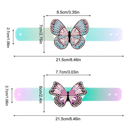 Butterfly Diamond Painting Wristbands Diamond Painting Bracelet for Kids (#5)