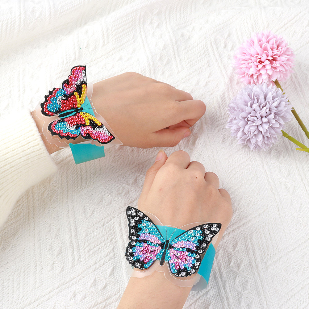 Butterfly Diamond Painting Wristbands Diamond Painting Bracelet for Kids (#7)