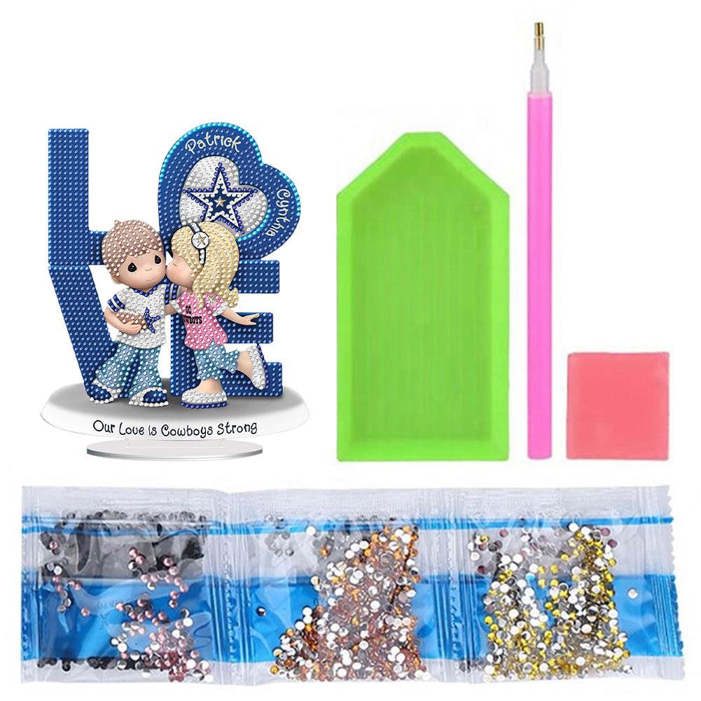 Warm Family Diamond Painting Desktop Ornaments Kit for Office Desktop Decor (#1)