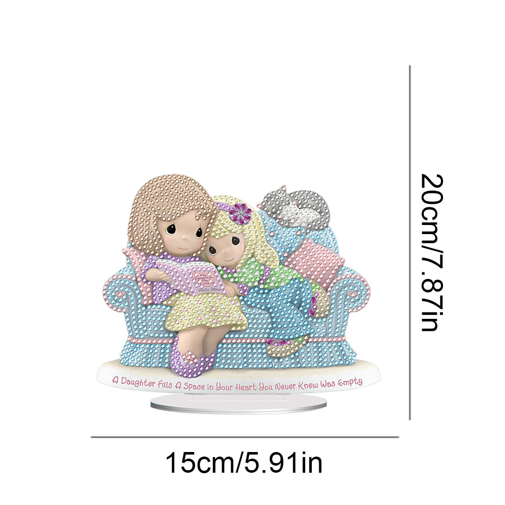 Warm Family Diamond Painting Desktop Ornaments Kit for Office Desktop Decor (#5)