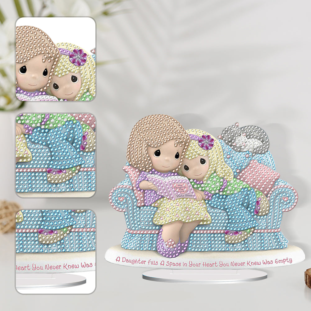 Warm Family Diamond Painting Desktop Ornaments Kit for Office Desktop Decor (#5)