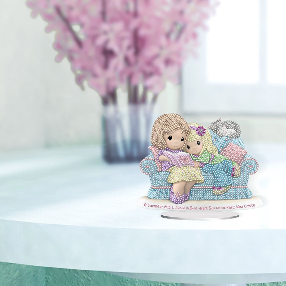 Warm Family Diamond Painting Desktop Ornaments Kit for Office Desktop Decor (#5)