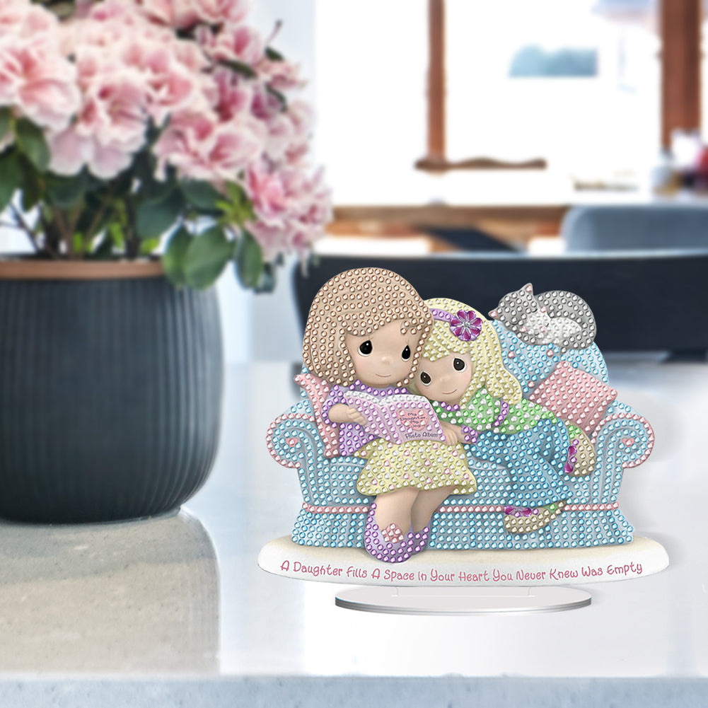 Warm Family Diamond Painting Desktop Ornaments Kit for Office Desktop Decor (#5)