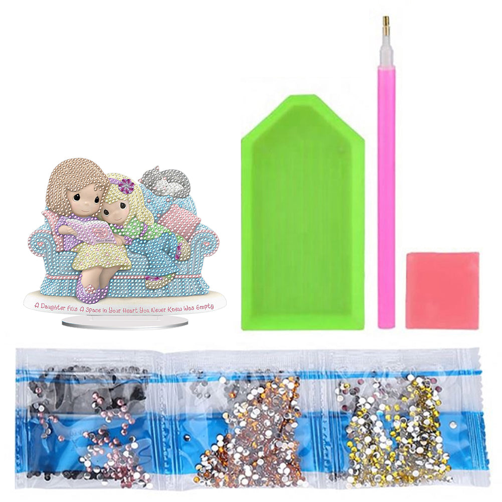 Warm Family Diamond Painting Desktop Ornaments Kit for Office Desktop Decor (#5)