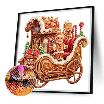 Christmas Atmosphere Car - Special Shaped Drill Diamond Painting 30*30CM