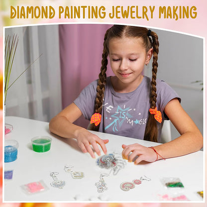 10PCS Diamond Painting Earrings for Women Girl Jewelry Crafting (Classic #1)
