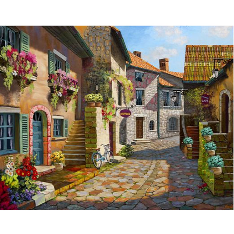 City Street - Full Square Drill Diamond Painting 40*30CM