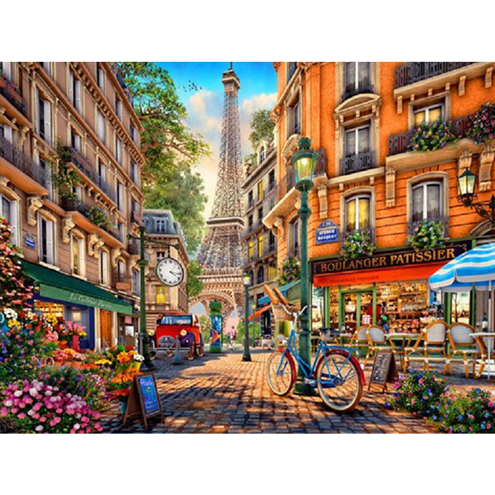City Street - Full Square Drill Diamond Painting 40*30CM