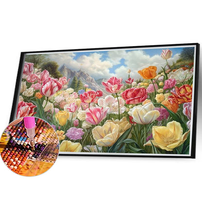 Flower Cluster Bouquet - Full Square Drill Diamond Painting 40*30CM