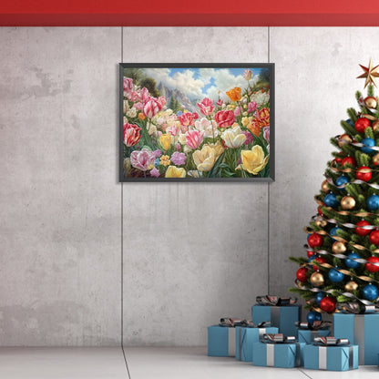 Flower Cluster Bouquet - Full Square Drill Diamond Painting 40*30CM