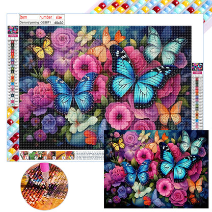 Flower Cluster Bouquet - Full Square Drill Diamond Painting 40*30CM