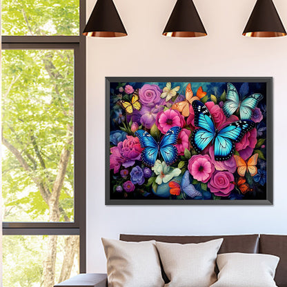 Flower Cluster Bouquet - Full Square Drill Diamond Painting 40*30CM