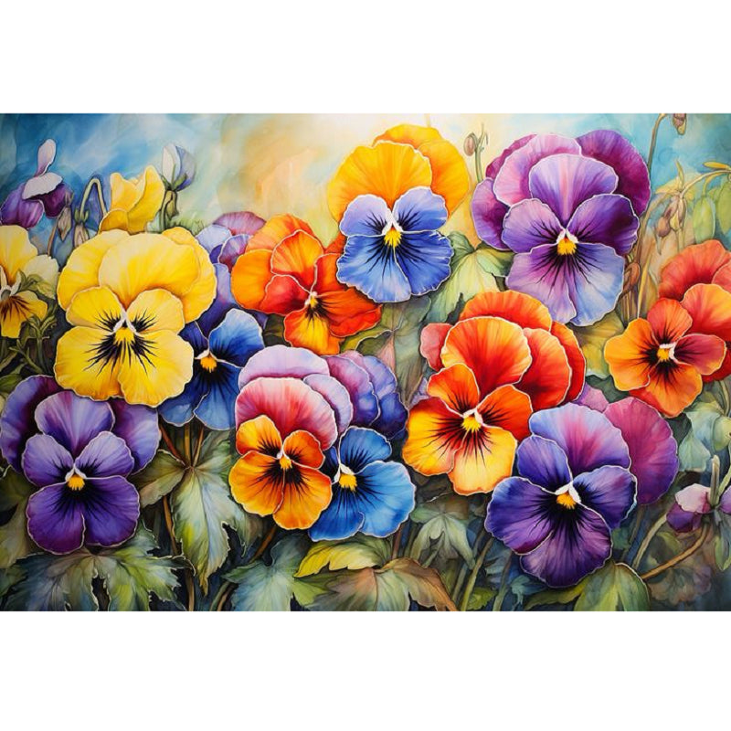 Flower Cluster Bouquet - Full Square Drill Diamond Painting 40*30CM