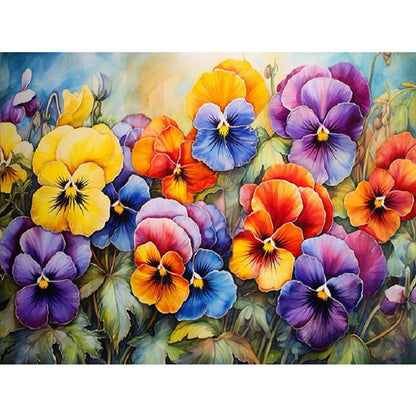 Flower Cluster Bouquet - Full Square Drill Diamond Painting 40*30CM