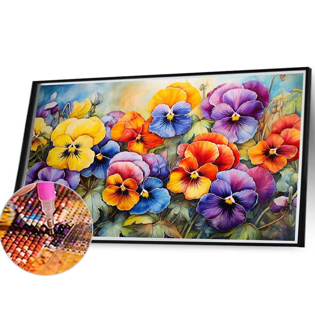 Flower Cluster Bouquet - Full Square Drill Diamond Painting 40*30CM