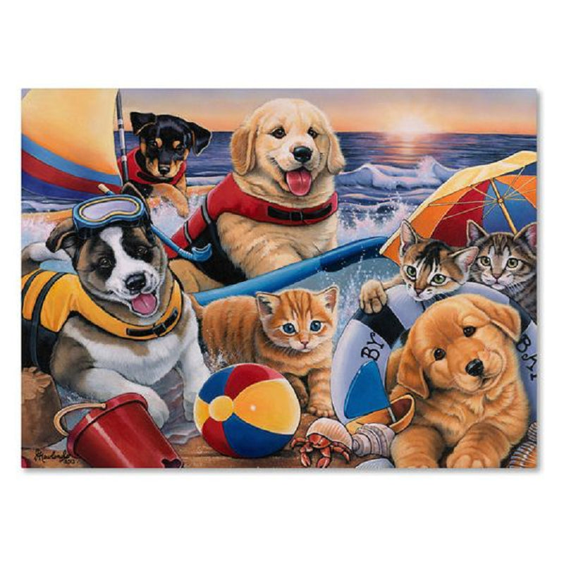 Kittens And Puppies - Full Square Drill Diamond Painting 40*30CM