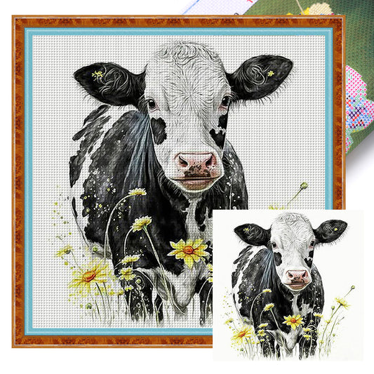 Daisy Wagyu - 11CT Stamped Cross Stitch 40*40CM