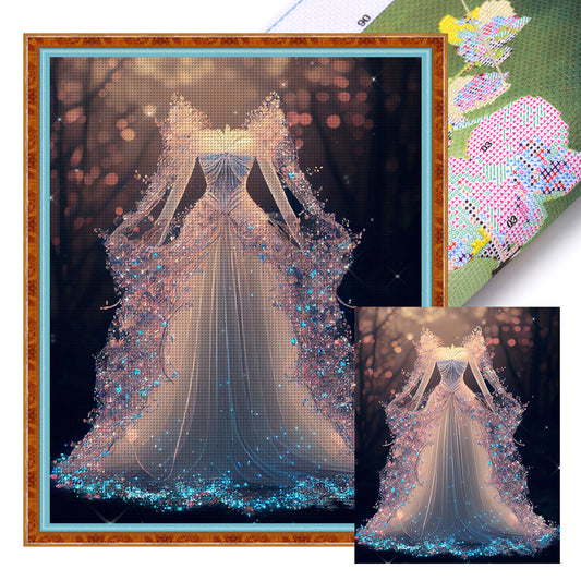 Crystal Dress - 11CT Stamped Cross Stitch 40*50CM
