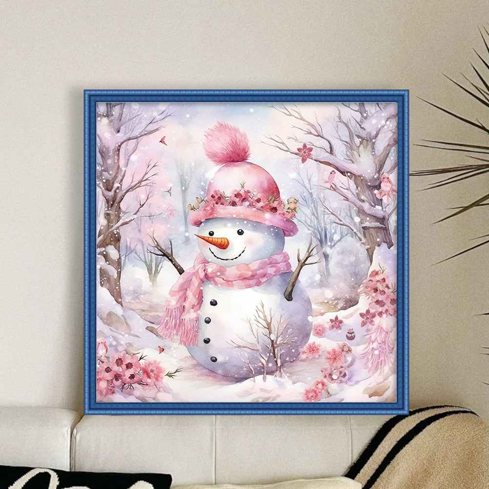 Snowman - 11CT Stamped Cross Stitch 40*40CM