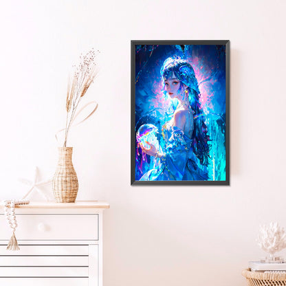 Water Girl - Full Round AB Drill Diamond Painting 40*60CM