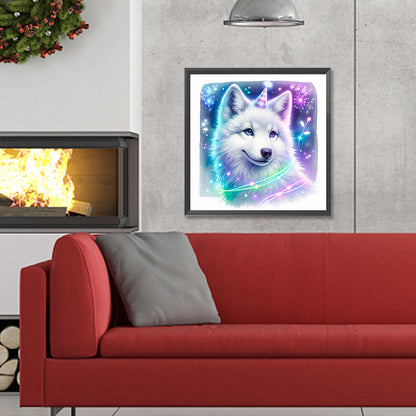 Shiny Animal Wolf - Full Round Drill Diamond Painting 30*30CM