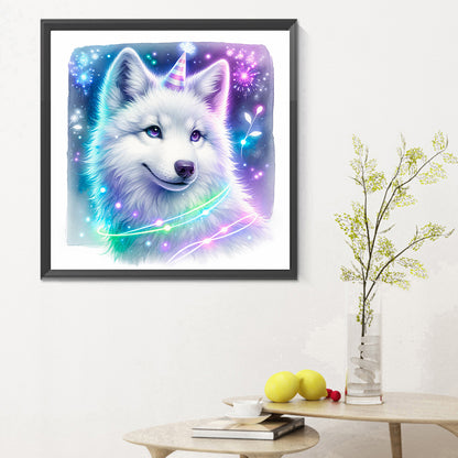 Shiny Animal Wolf - Full Round Drill Diamond Painting 30*30CM